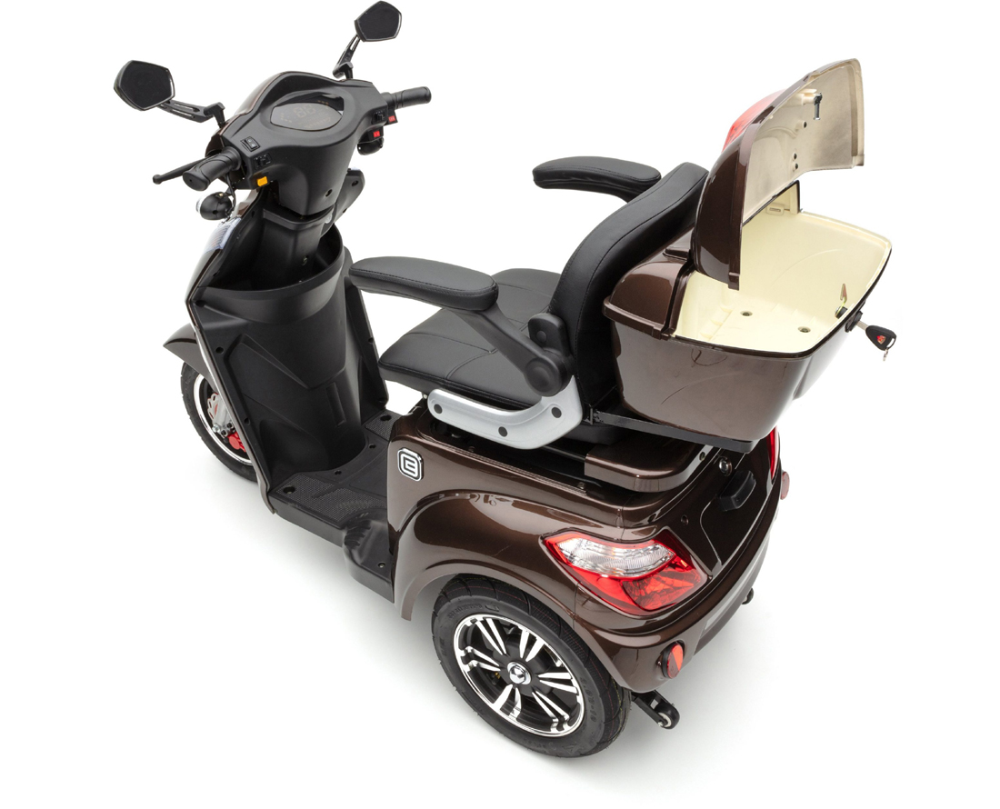 ECONELO S1000 Elektromobil , 25 km/h, 1000W, Braun – Bild 6