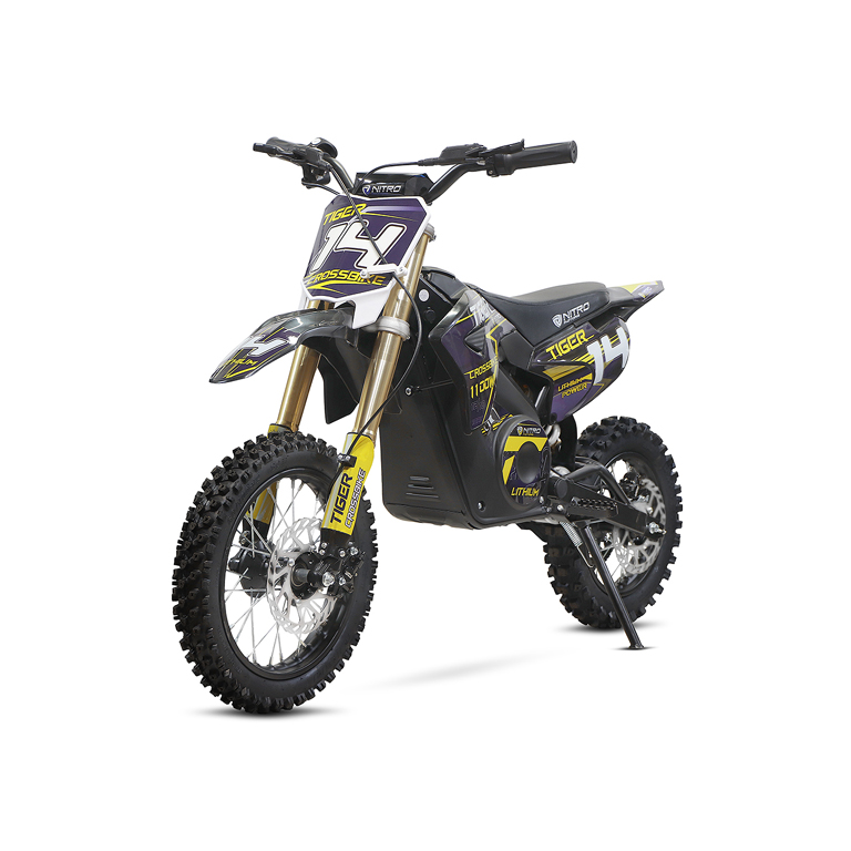 Nitro Motors Tiger Eco Dirtbike 1100W 36V 12/10 Zoll Lithium Akku 10Ah Elektro Crossbike