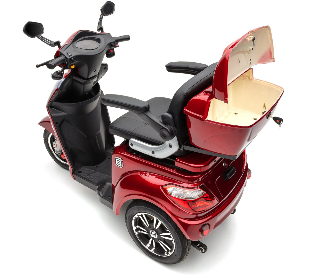 Elektromobil ECONELO S1000, 25 km/h, 1000W, Rot – Bild 7