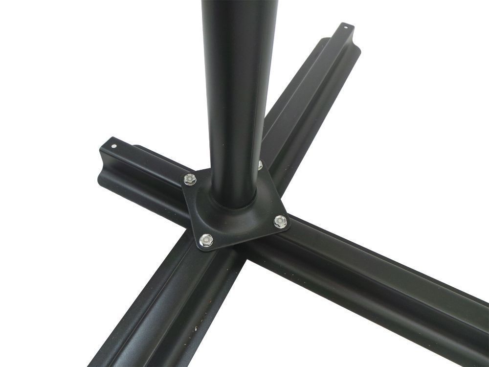 Luxus Sonnenschirm mit LED Beleuchtung Ampelschirm 300 cm Rot – Bild 6