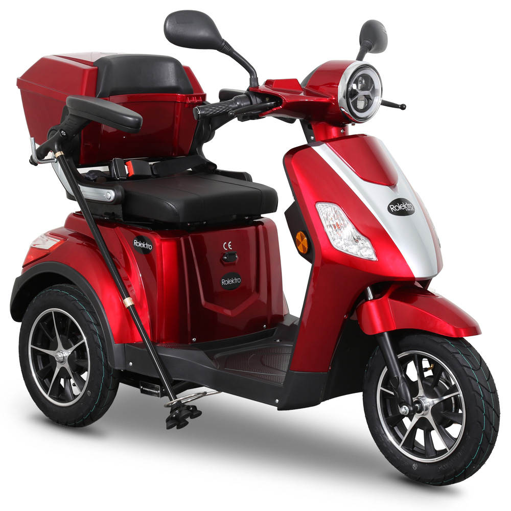 Rolektro E-Trike 25 V.2 Blei-Gel, Rot – Bild 5