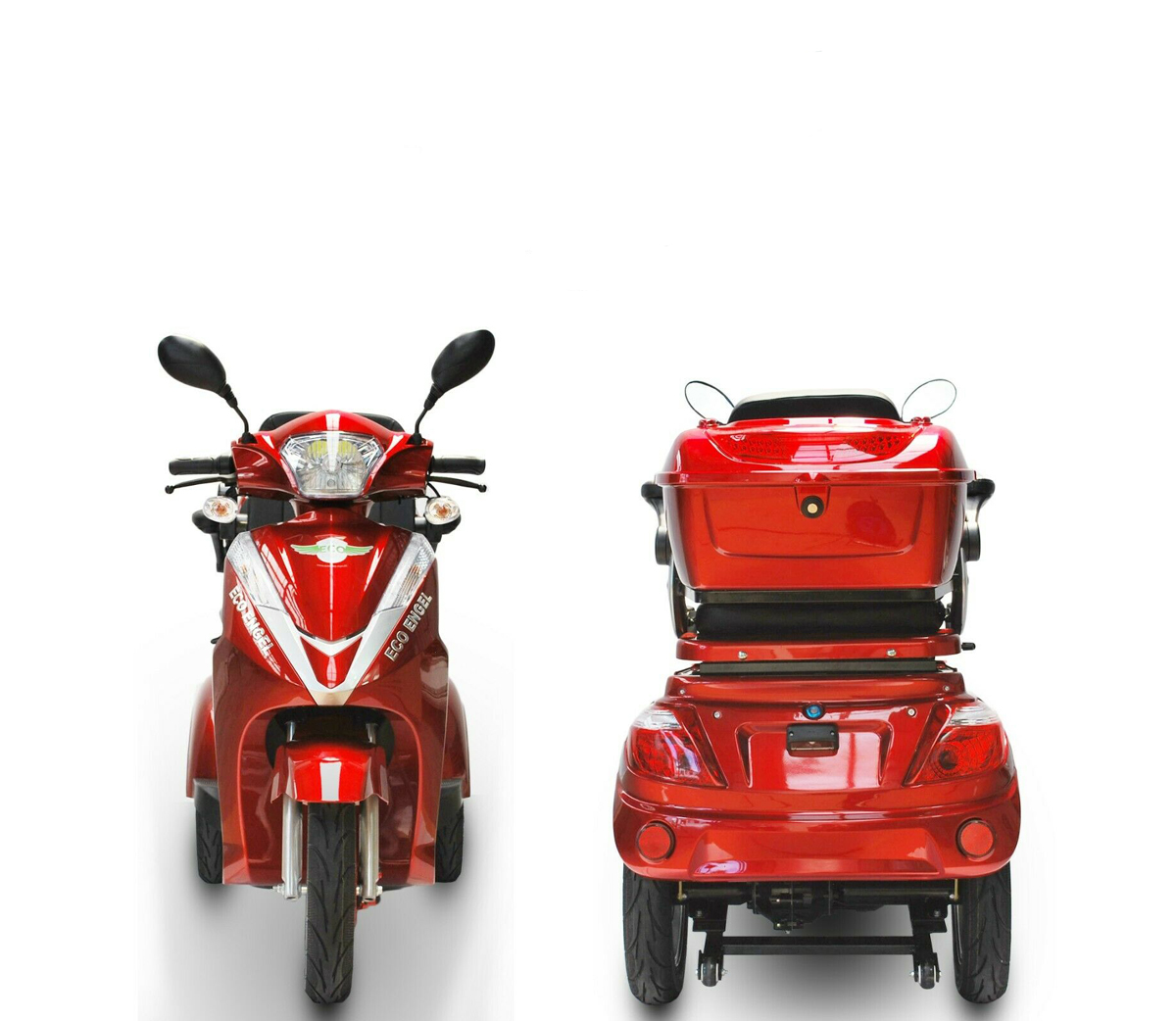 ECO ENGEL 503 Rot, 25 km/h, 20Ah Lithium Akkus Herausnehmbar – Bild 2