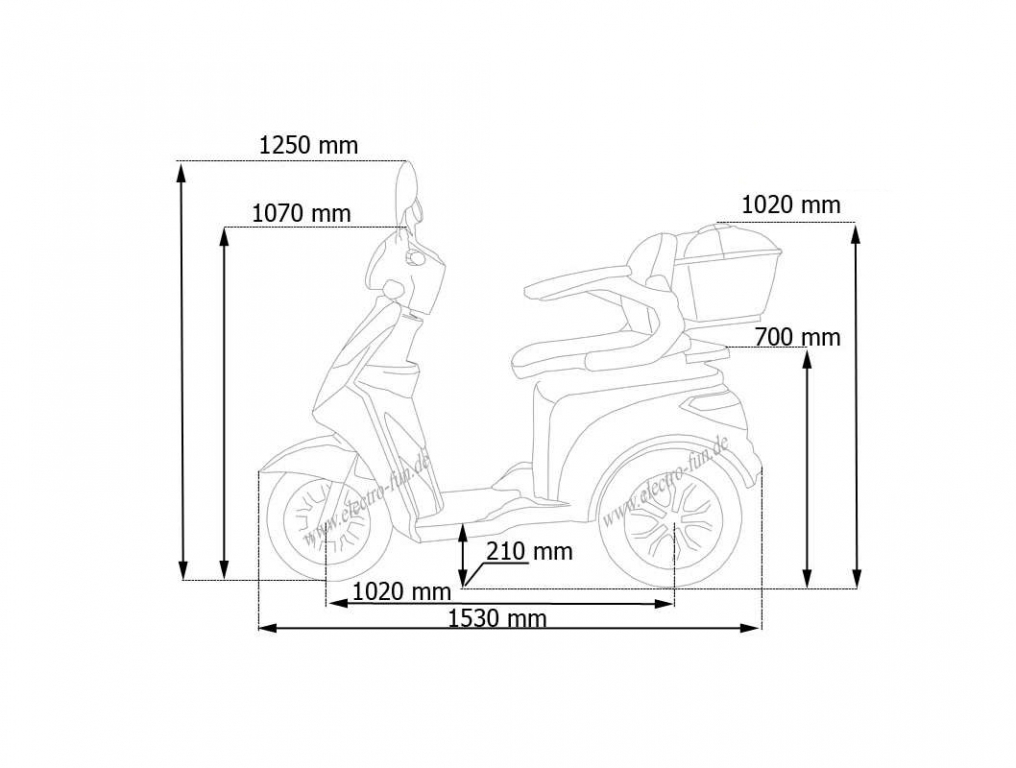 Eco Engel 501 Elektromobil Schwarz 1000 Watt – Bild 7