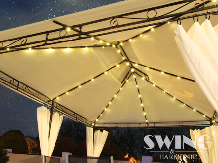 LED Luxus Pavillon "Minzo" 3x4 m Gartenpavillion – Bild 6