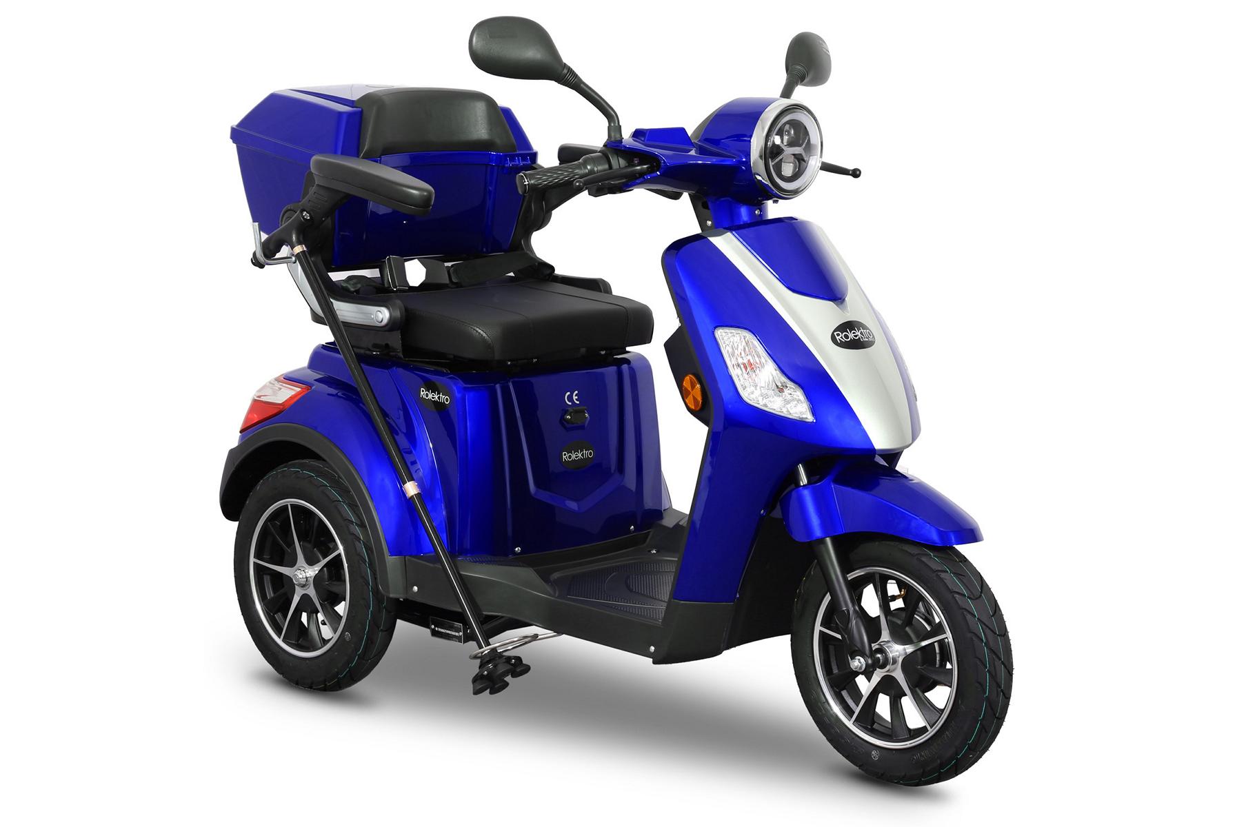 Rolektro, E-Trike 25 V.2, Blau, 25 km/h 1000 Watt – Bild 3