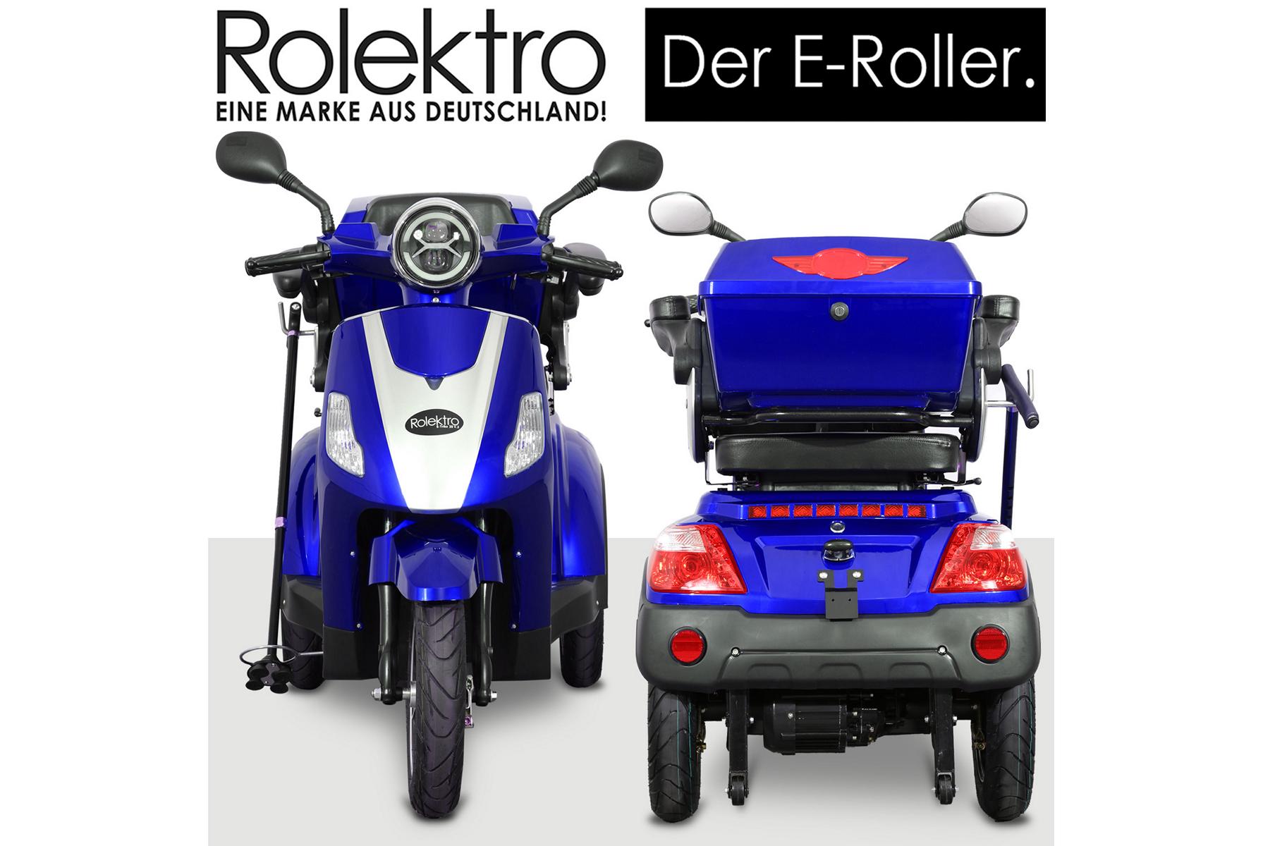 Rolektro, E-Trike 25 V.2, Blau, 25 km/h 1000 Watt – Bild 4