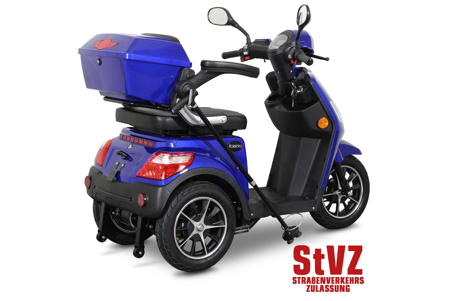 Rolektro, E-Trike 25 V.2, Blau, 25 km/h 1000 Watt – Bild 6