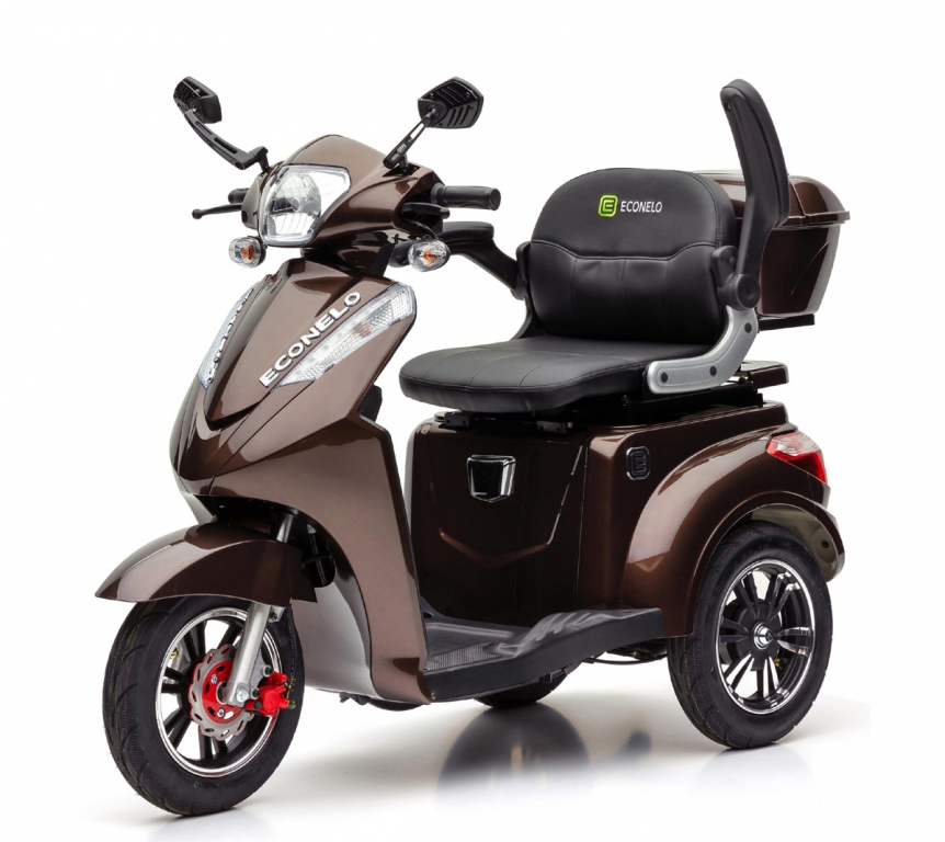 ECONELO S1000 Elektromobil , 25 km/h, 1000W, Braun – Bild 9