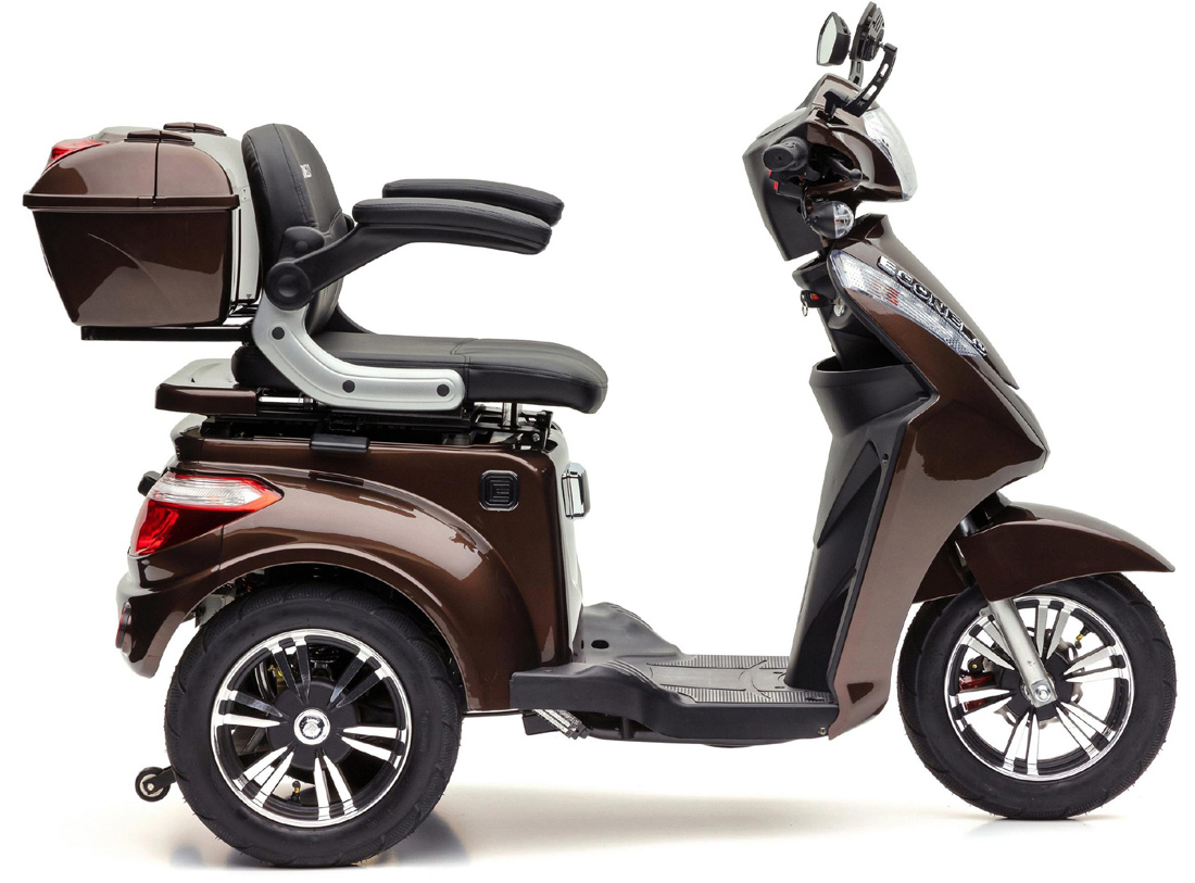 ECONELO S1000 Elektromobil , 25 km/h, 1000W, Braun – Bild 2