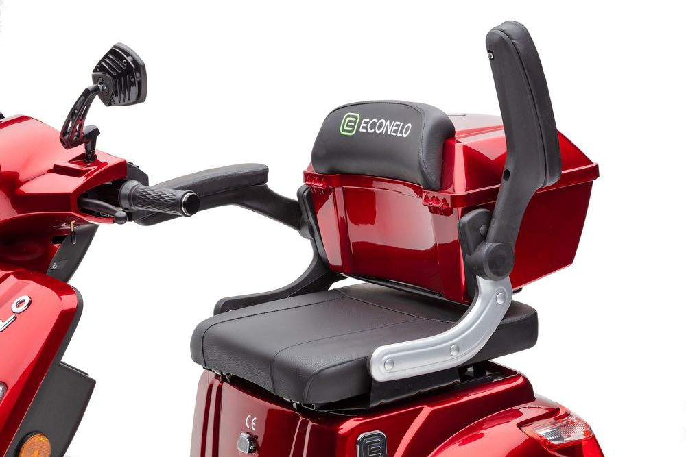 Elektromobil ECONELO J1000, 25 km/h, 1000 Watt, Rot – Bild 8