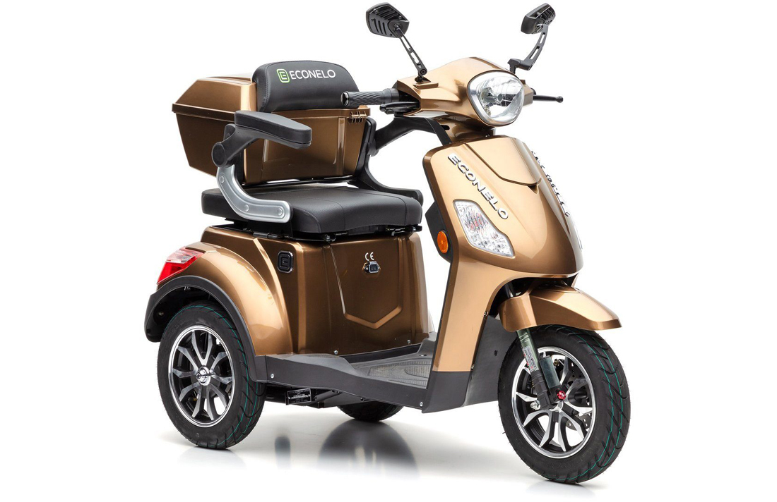 Elektromobil ECONELO J1000, 1000 Watt, 25 km/h Braun – Bild 2