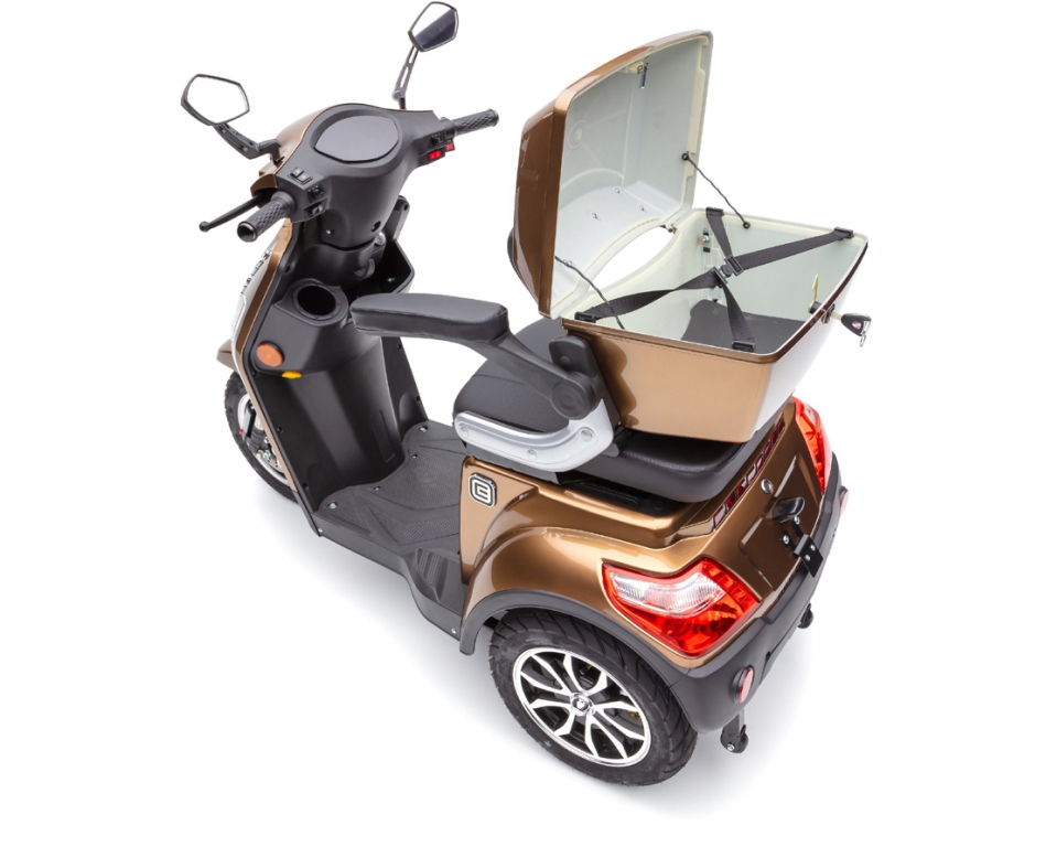 Elektromobil ECONELO J1000, 1000 Watt, 25 km/h Braun – Bild 9