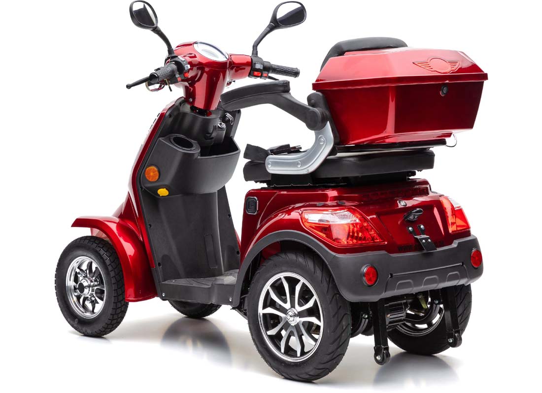 ECONELO J4000 Rot, 1000 Watt, 25 km/h Vierradroller – Bild 2