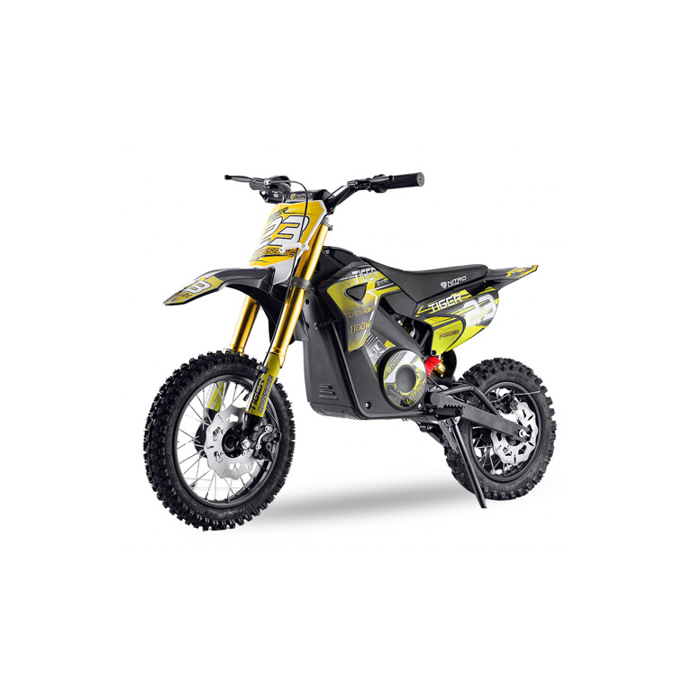 Elektro Crossbike, Nitro Motors Tiger Deluxe Eco Dirtbike 1100W 36V 12/10 Zoll Lithium Akku