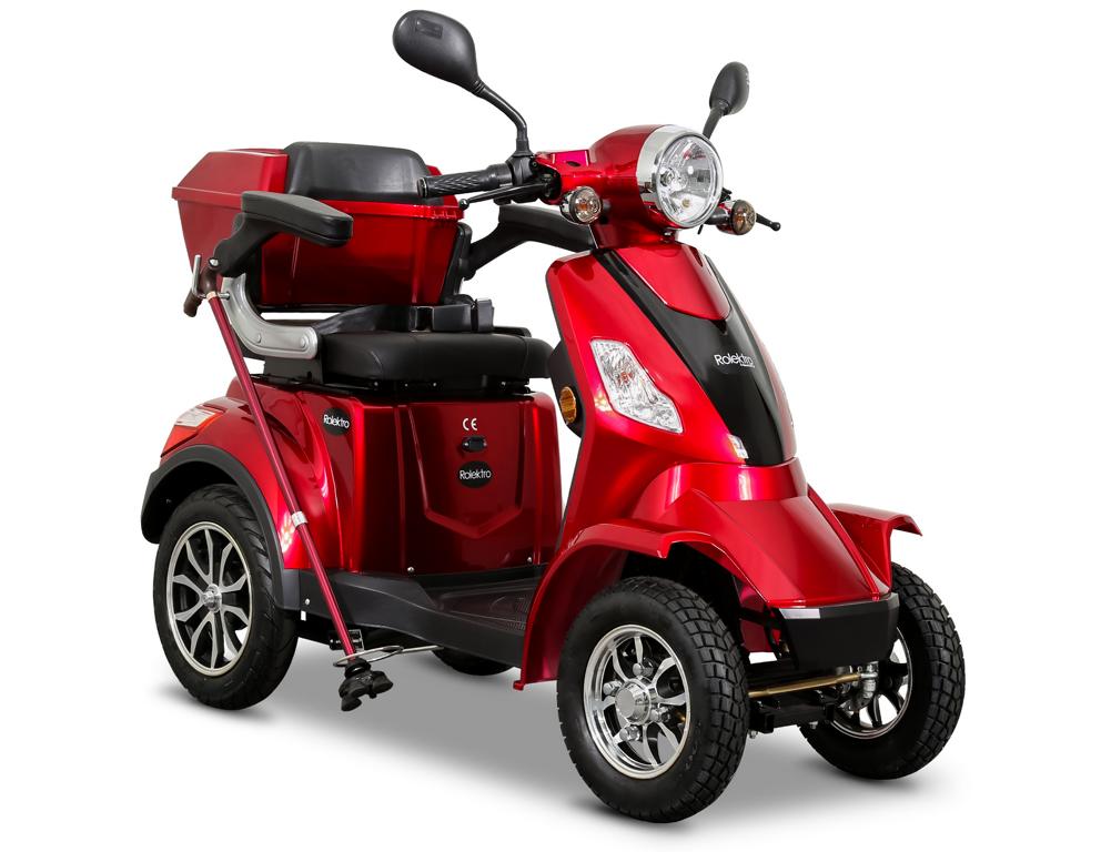 Rolektro, E-Quad 25 V.2, Rot, Bleigel Akkus, 1000 Watt, 25 km/h – Bild 2