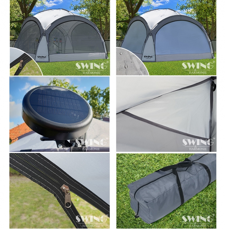 Event Pavillon XXL DomeShelter Partyzelt Faltpavillon – Bild 8
