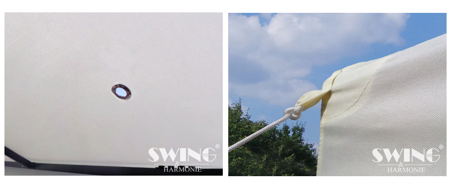 LED- Pavillon 3x4m Milano, 3x4m Pavillion Solar Beleuchtung Gartenzelt – Bild 6