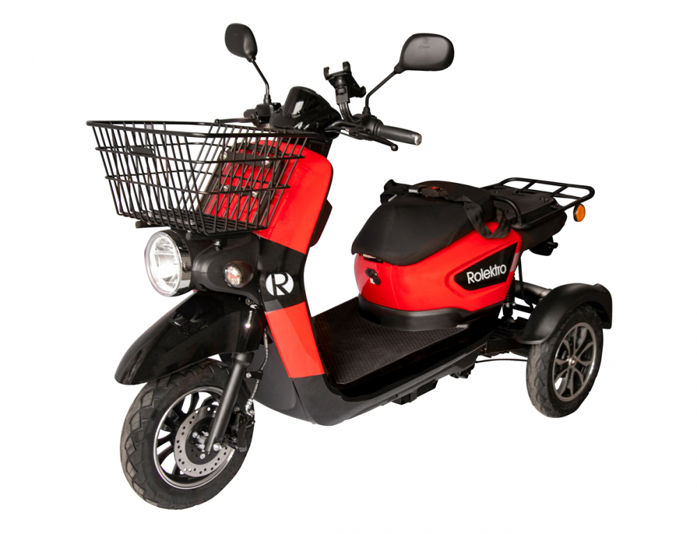 Rolektro, E-Carrier 25, Rot, ohne Koffer, Bleigel Akkus, 1000 Watt – Bild 4
