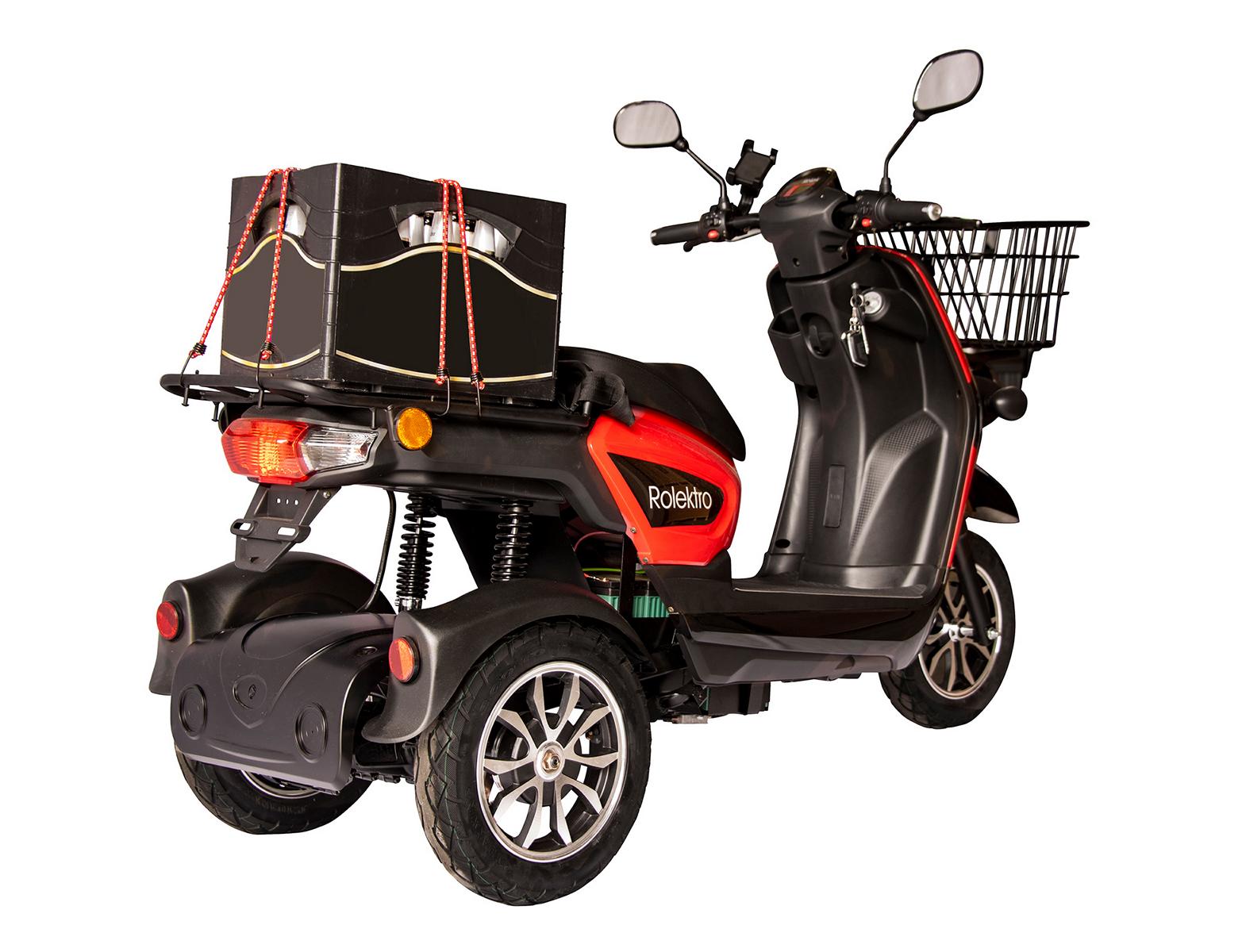 Rolektro, E-Carrier 25, Rot, ohne Koffer, Bleigel Akkus, 1000 Watt – Bild 5