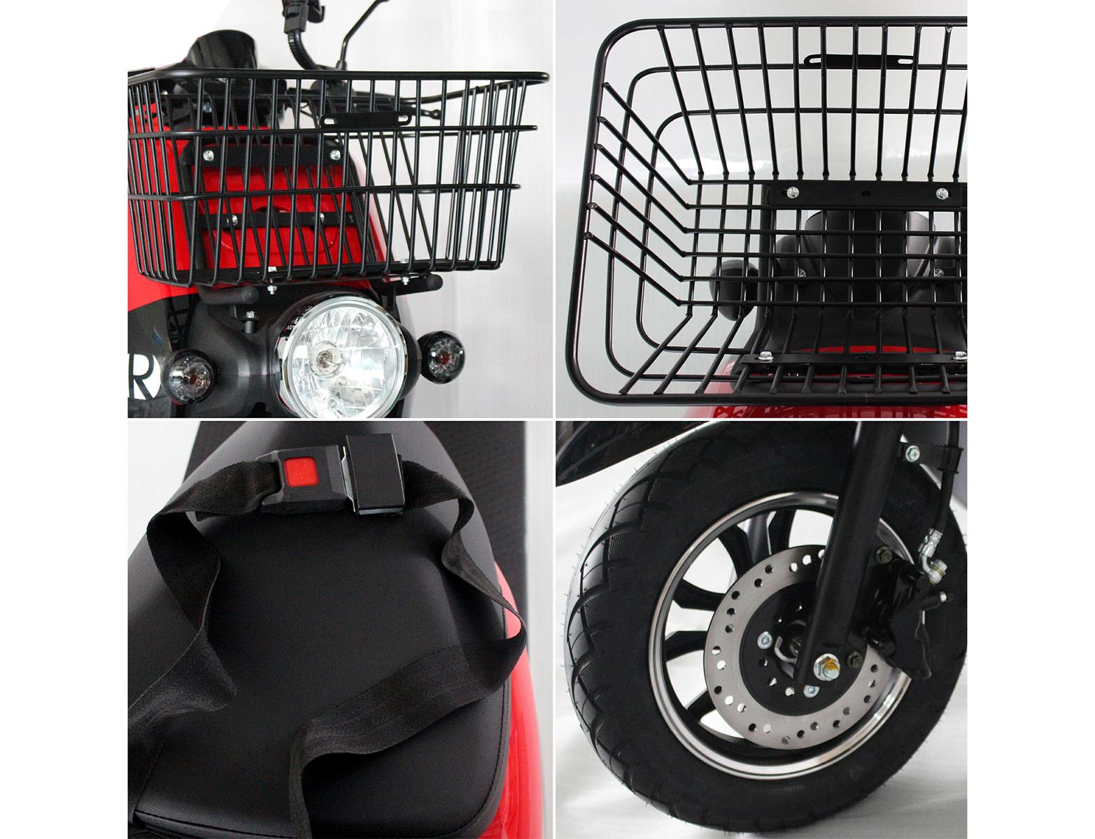 Rolektro, E-Carrier 25, Rot, ohne Koffer, Bleigel Akkus, 1000 Watt – Bild 7