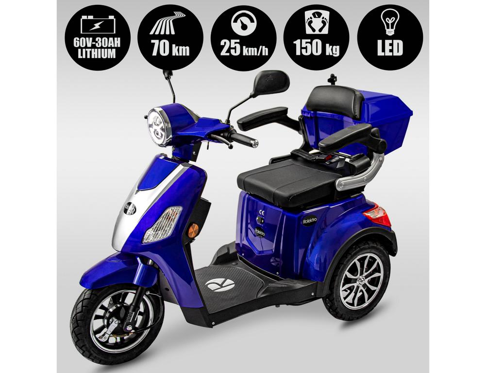 Rolektro, E-Trike 25 V.3 Lithium Akku, Blau 1000 Watt – Bild 4