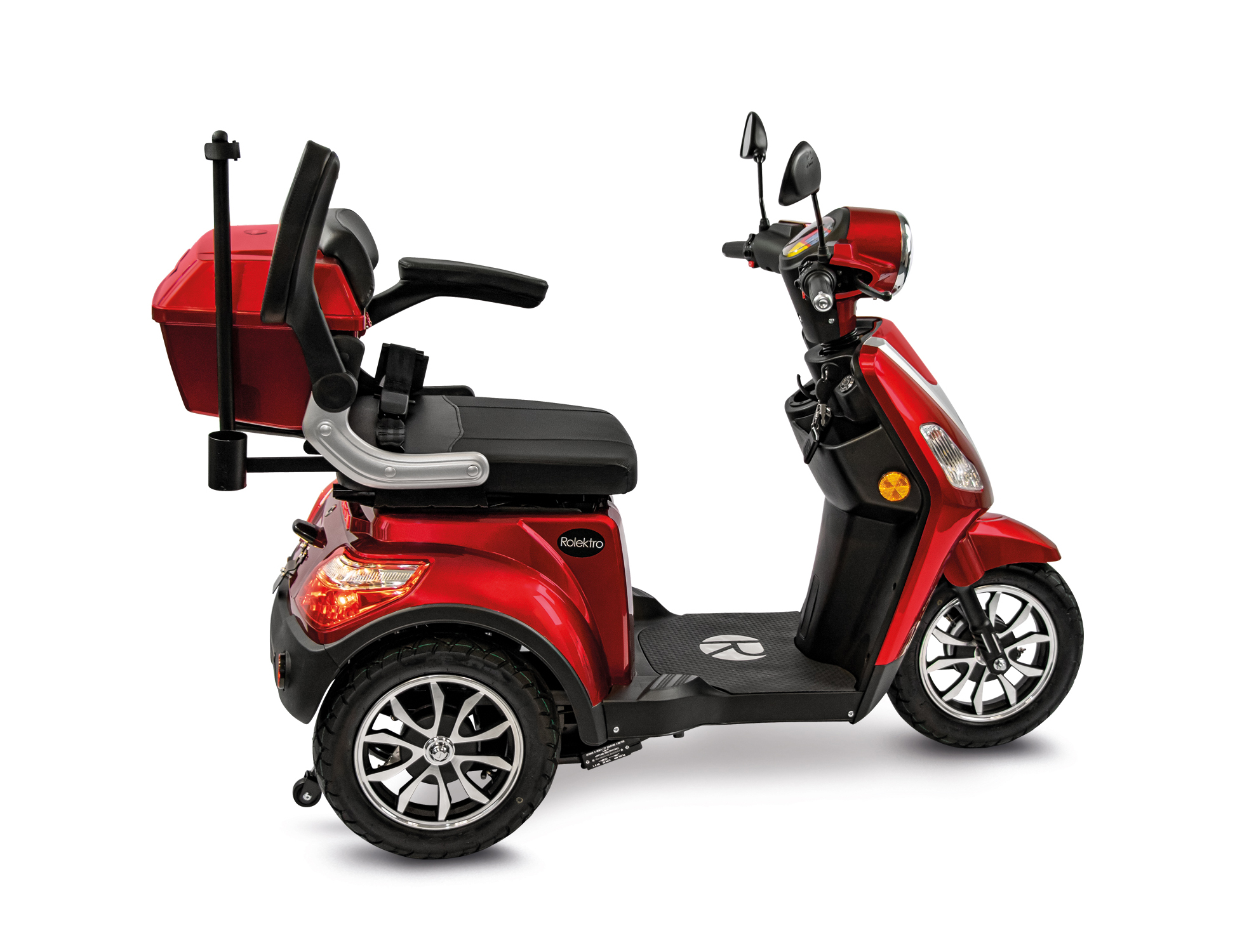 Rolektro, E-Trike 25 V.3 Lithium, Rot, 1000 Watt – Bild 3