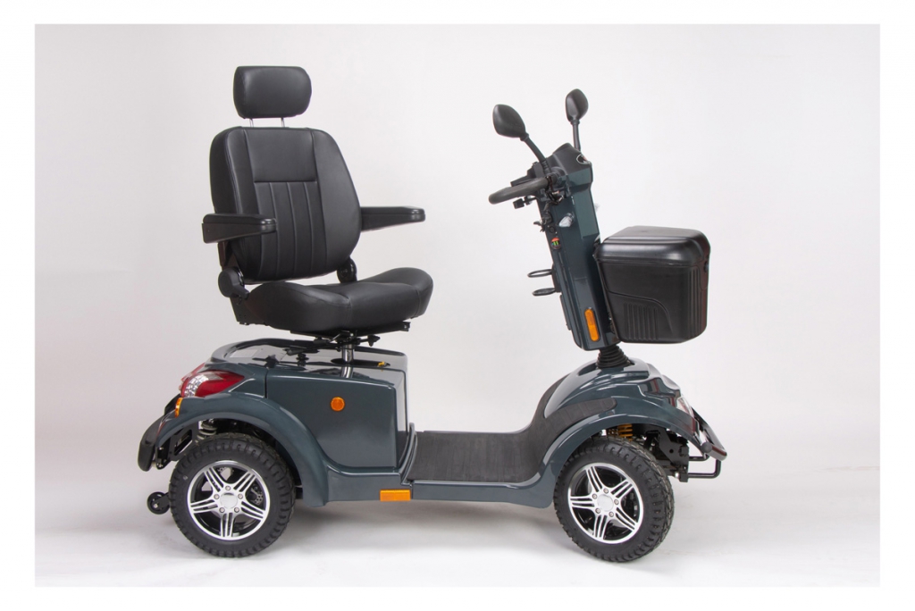 VINTAGE MOBILITY Grönland 15 km/h Elektro Vierradroller Anthrazit – Bild 5