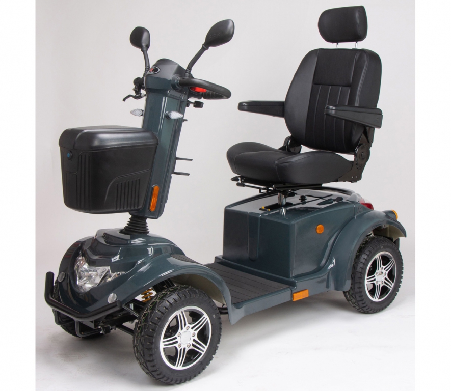 VINTAGE MOBILITY Grönland 15 km/h Elektro Vierradroller Anthrazit – Bild 3