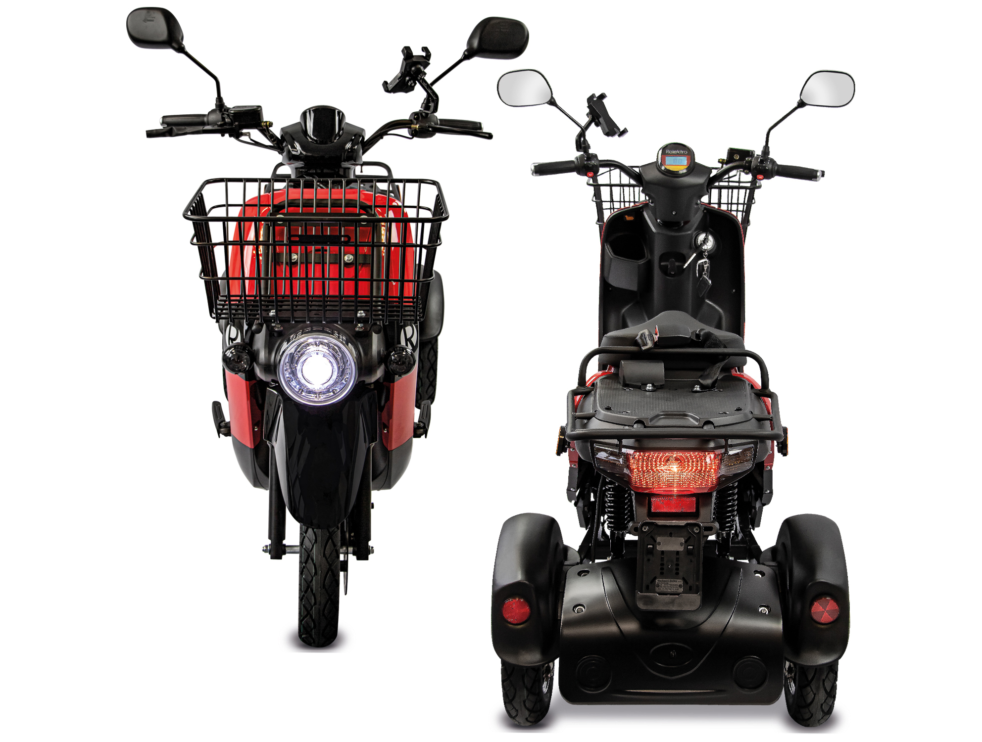 Rolektro, E-Carrier 25 V.3 Lithium, Rot, ohne Koffer, 1000 Watt – Bild 6