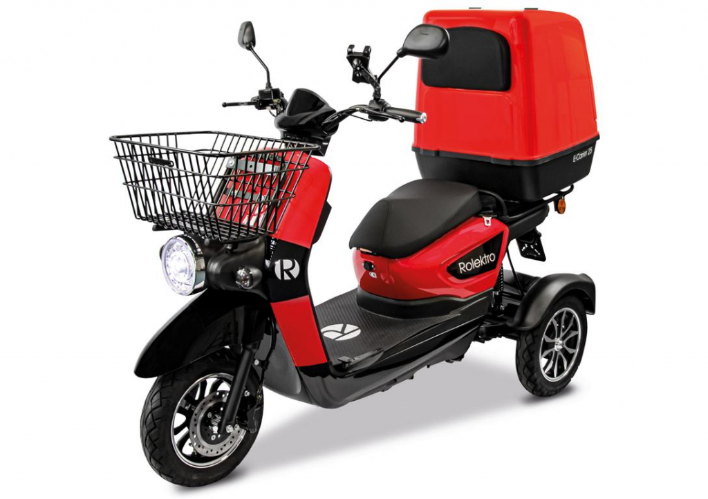 Rolektro E-Carrier 25 V.3 Lithium, Rot, mit XXL-Koffer – Bild 10