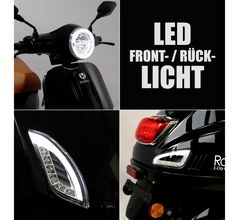 Rolektro, Retro 45 Lithium, V.2021, Schwarz, 2000 Watt – Bild 6