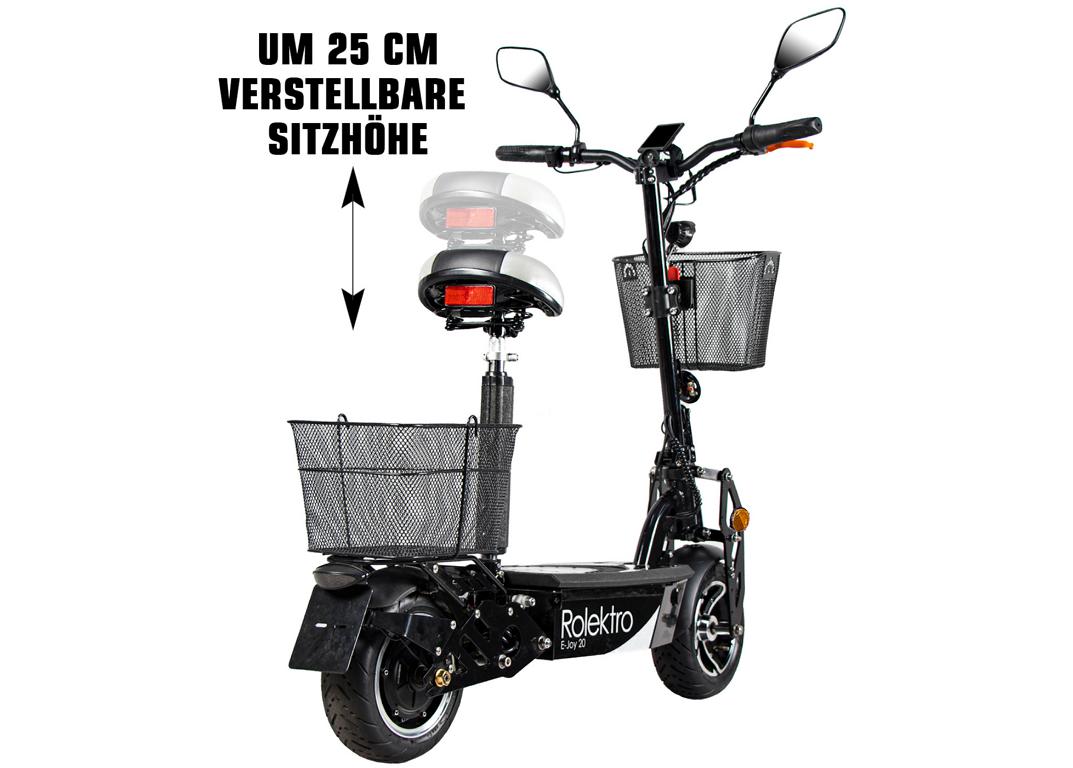 Rolektro, E-Joy 20, Schwarz, 36V-12AH Blei-Gel Akkus, 500 Watt – Bild 3