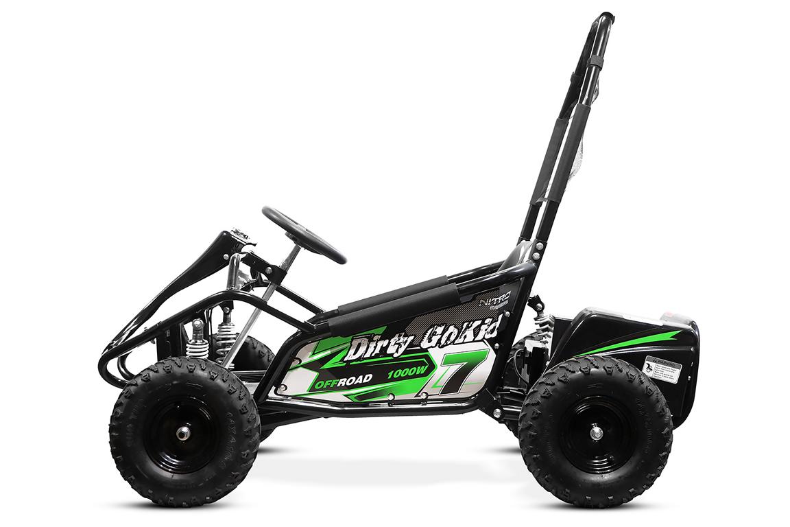 Kinderbuggy Nitro Motors Eco GoKid Dirty 1000W 48V 6 Zoll Offroad – Bild 2