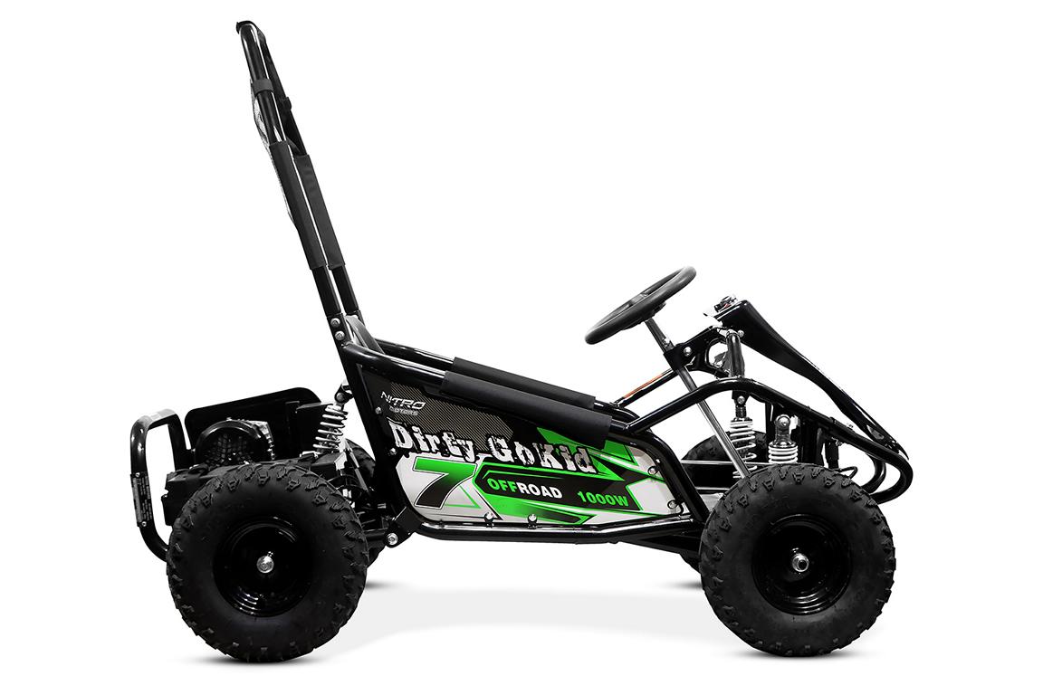 Kinderbuggy Nitro Motors Eco GoKid Dirty 1000W 48V 6 Zoll Offroad – Bild 3