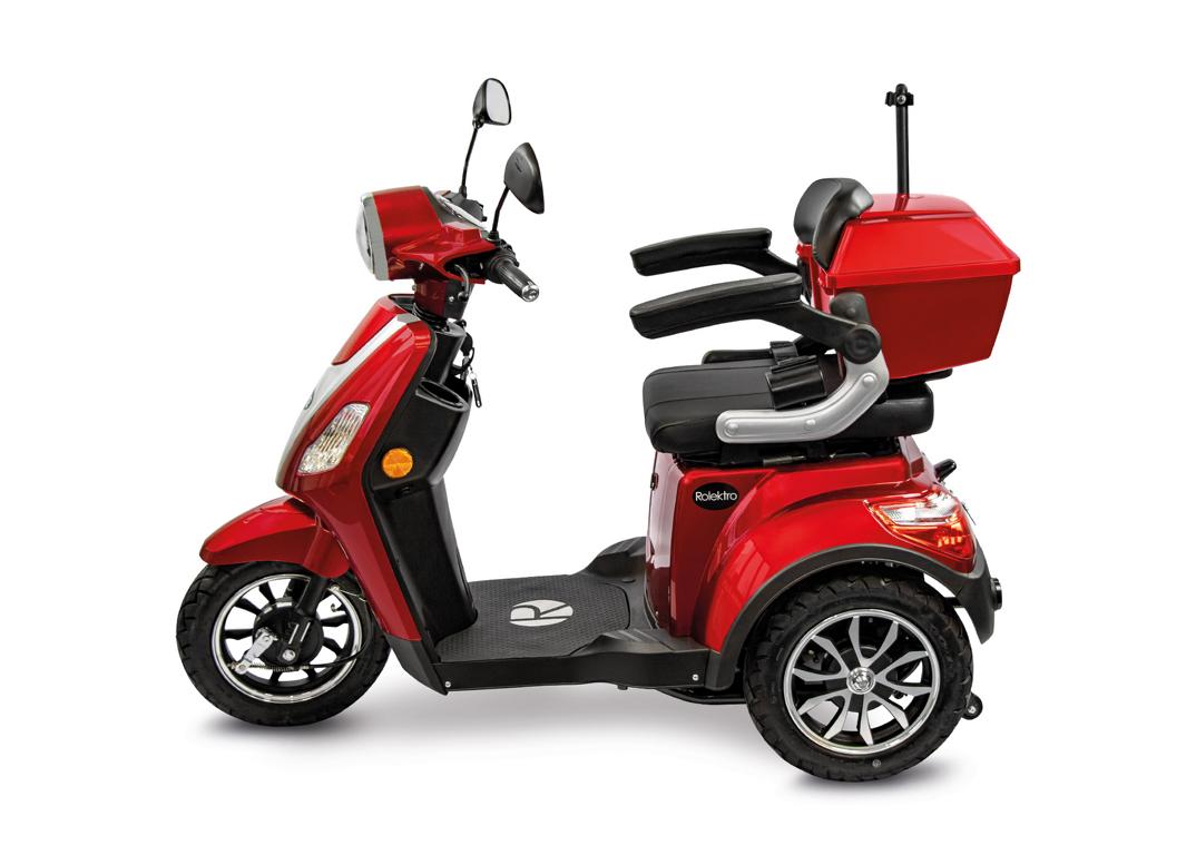 Rolektro, E-Trike 15 V.3 Lithium, Rot, 15 km/h, 1000 Watt – Bild 5