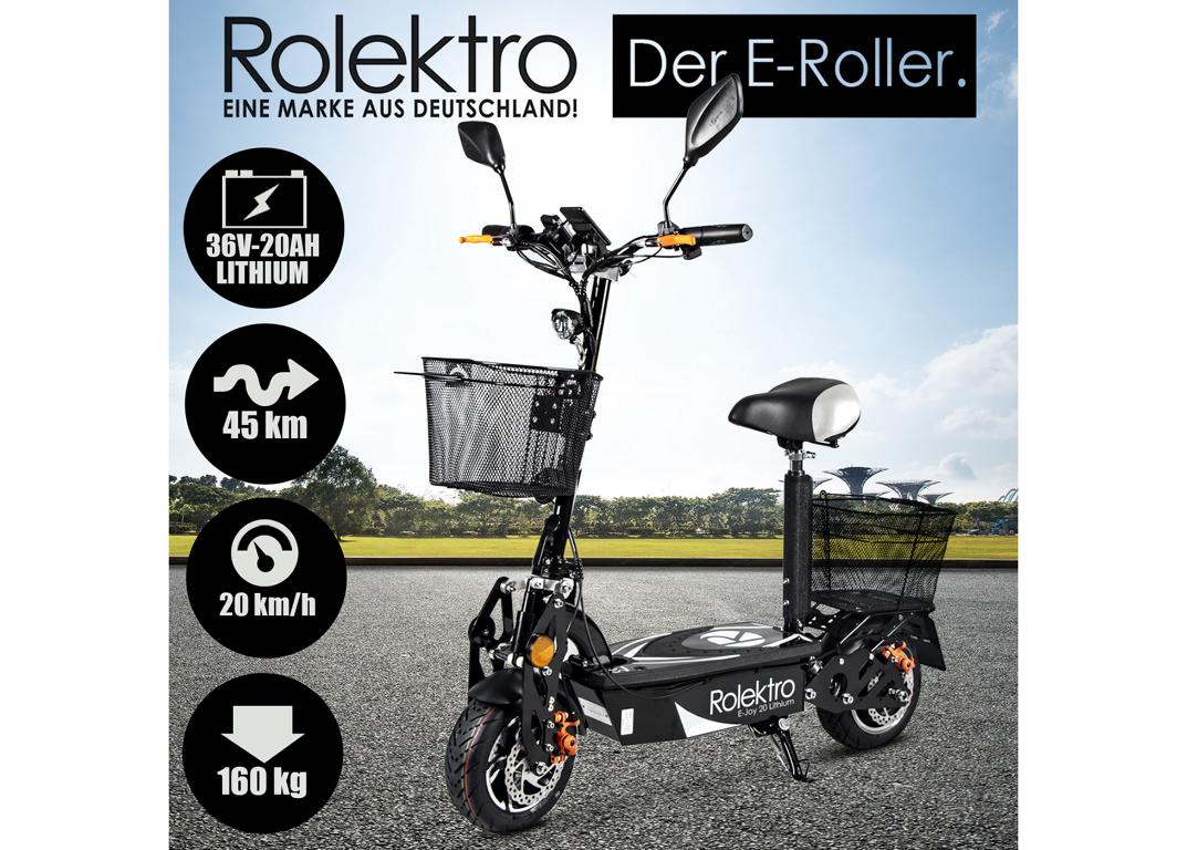 Rolektro E-Joy 20 Lithium, Schwarz, 500 Watt – Bild 6