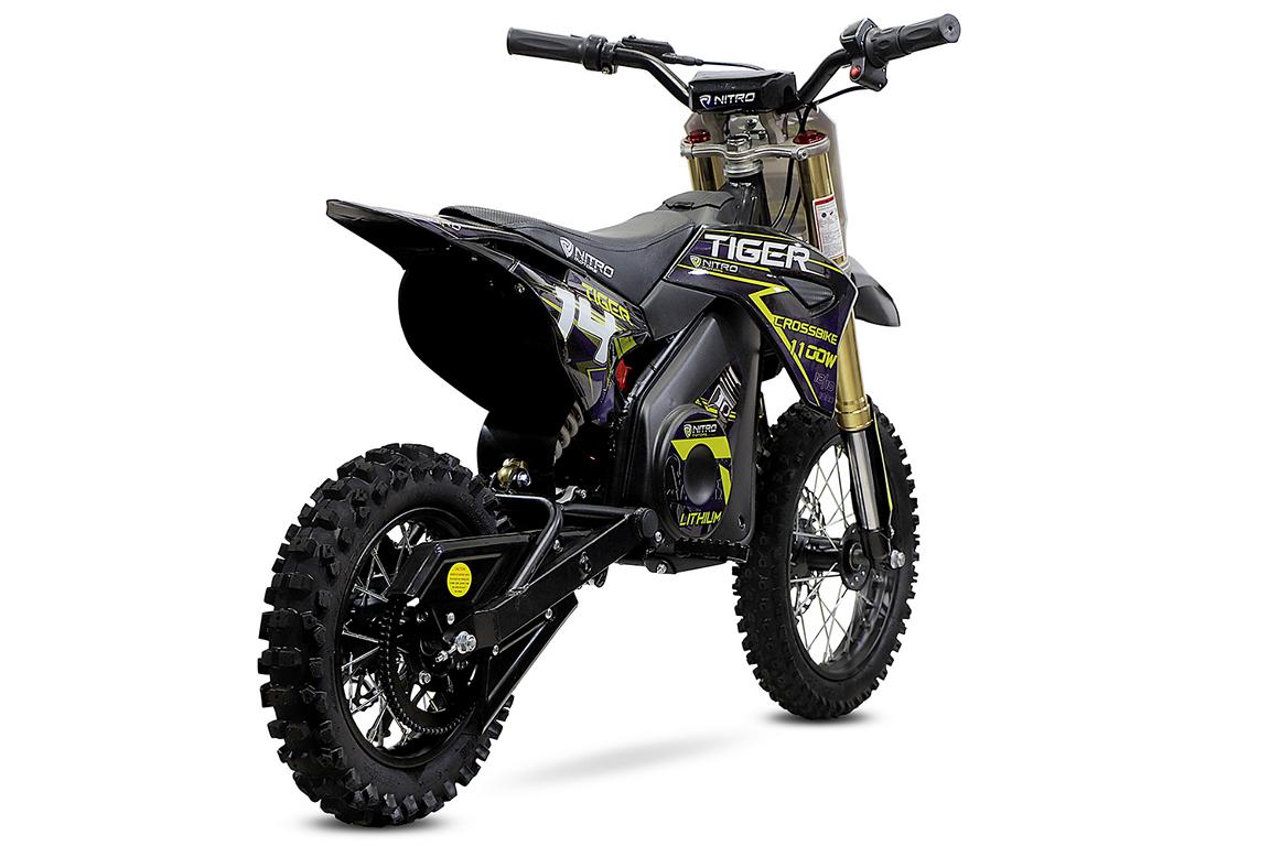 Nitro Motors Tiger Eco Dirtbike 1100W 36V 12/10 Zoll Lithium Akku 10Ah Elektro Crossbike – Bild 3