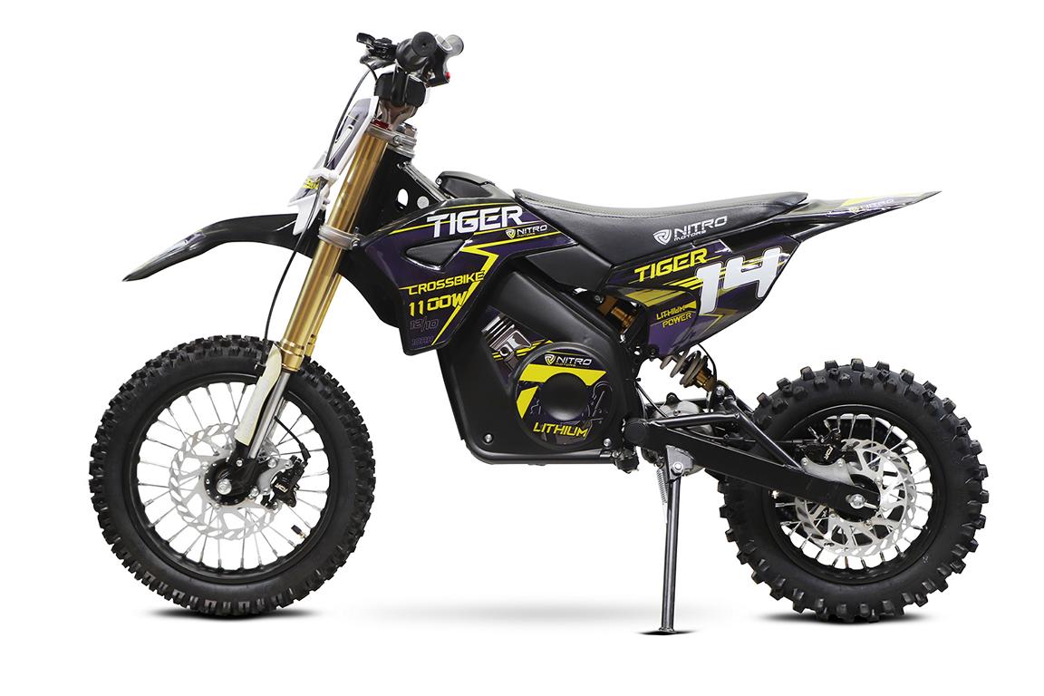Nitro Motors Tiger Eco Dirtbike 1100W 36V 12/10 Zoll Lithium Akku 10Ah Elektro Crossbike – Bild 5