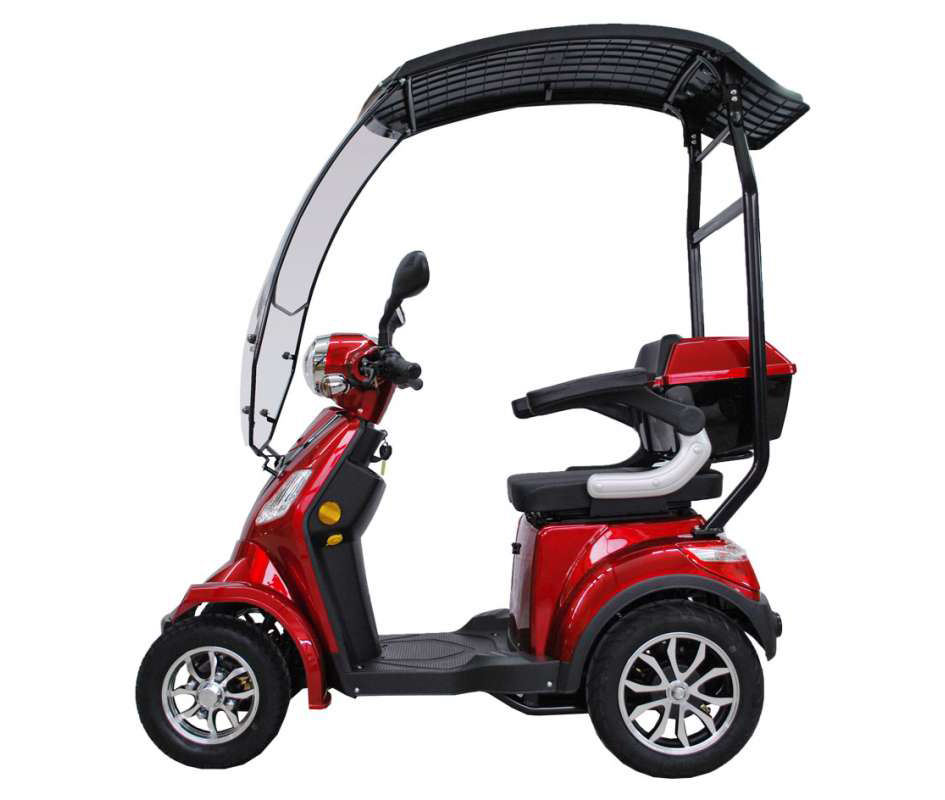 ECO ENGEL 510 Rot, 25 km/h mit Dach Seniorenmobil – Bild 2