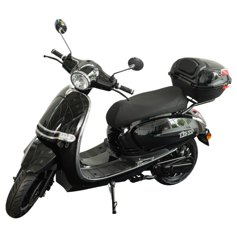 Dolphin with Rear Box-Glossy Black, Black Saddle