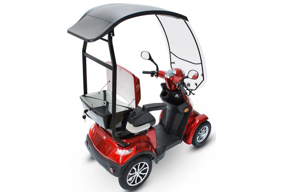 ECO ENGEL 510 Rot, 25 km/h mit Dach Seniorenmobil – Bild 8