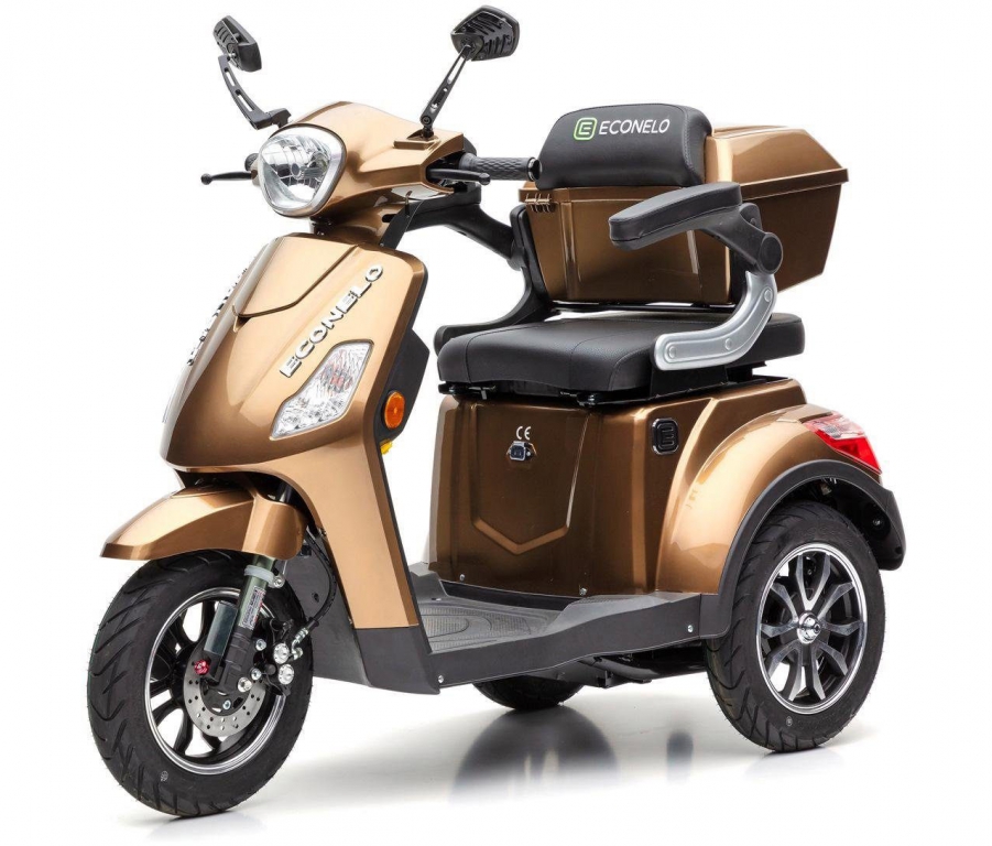 Elektromobil ECONELO J1000, 1000 Watt, 25 km/h Braun – Bild 11