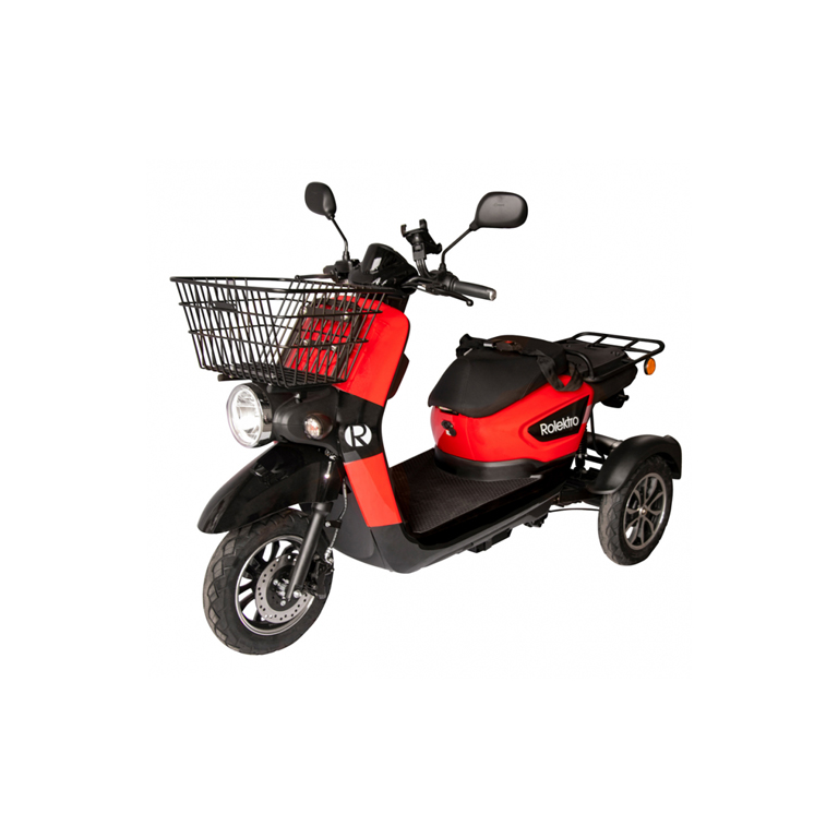 Rolektro, E-Carrier 25, Rot, ohne Koffer, Bleigel Akkus, 1000 Watt