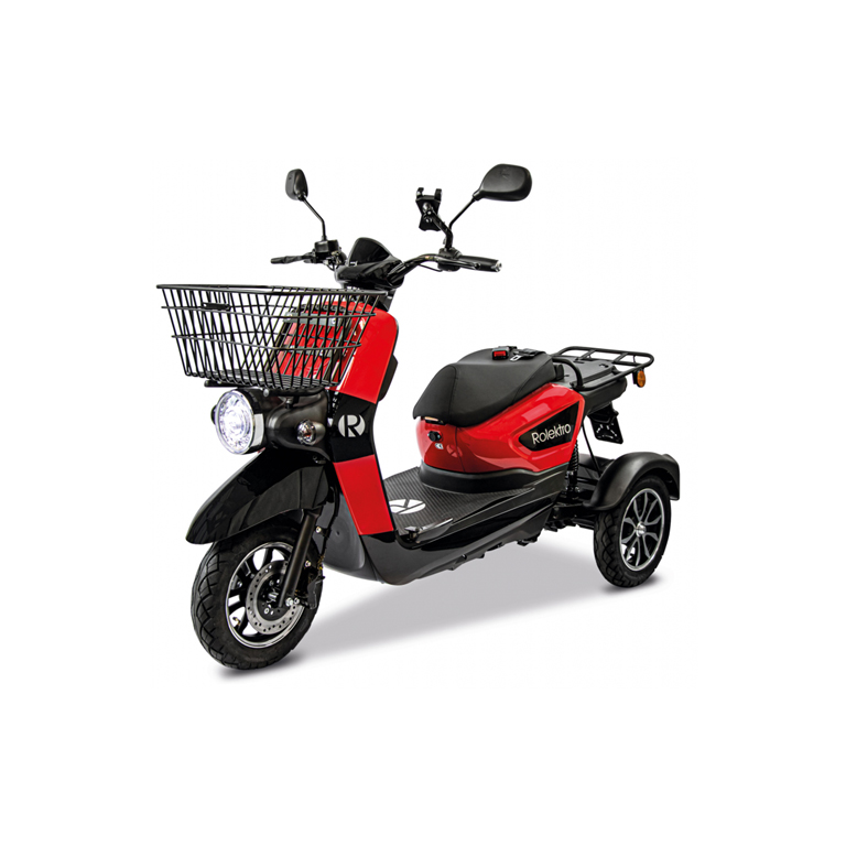 Rolektro, E-Carrier 25 V.3 Lithium, Rot, ohne Koffer, 1000 Watt