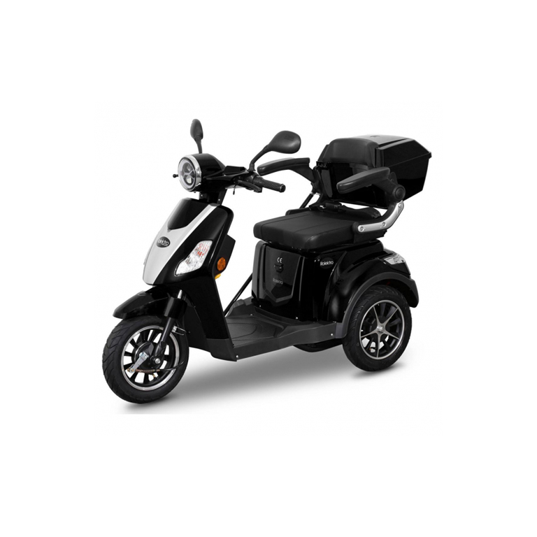 Rolektro, E-Trike 25 V.2, Schwarz, Bleigel Akkus, 1000 Watt