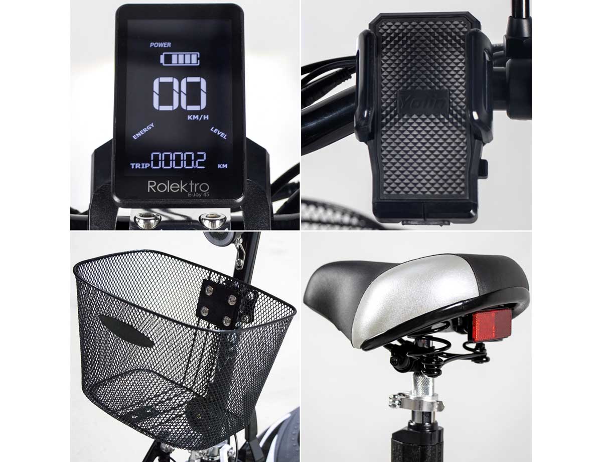Rolektro Elektroroller E-Joy 45 Lithium, Schwarz – Bild 8