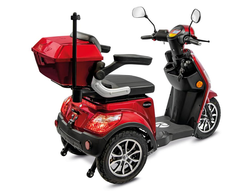 Rolektro, E-Trike 25 V.3 Lithium, Rot, 1000 Watt – Bild 8