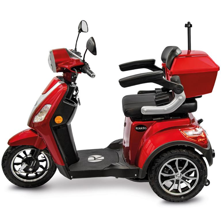 Rolektro, E-Trike 25 V.3 Lithium, Rot, 1000 Watt – Bild 9