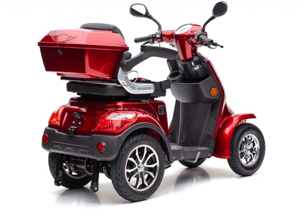 ECONELO J4000 Rot, 1000 Watt, 25 km/h Vierradroller – Bild 7