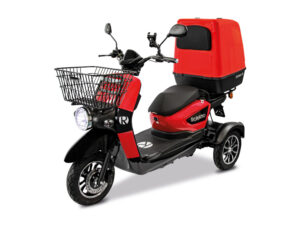 Rolektro E-Carrier 25 V.3 Lithium, Rot, mit XXL-Koffer